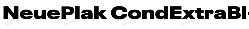 NeuePlak CondExtraBl字体转换